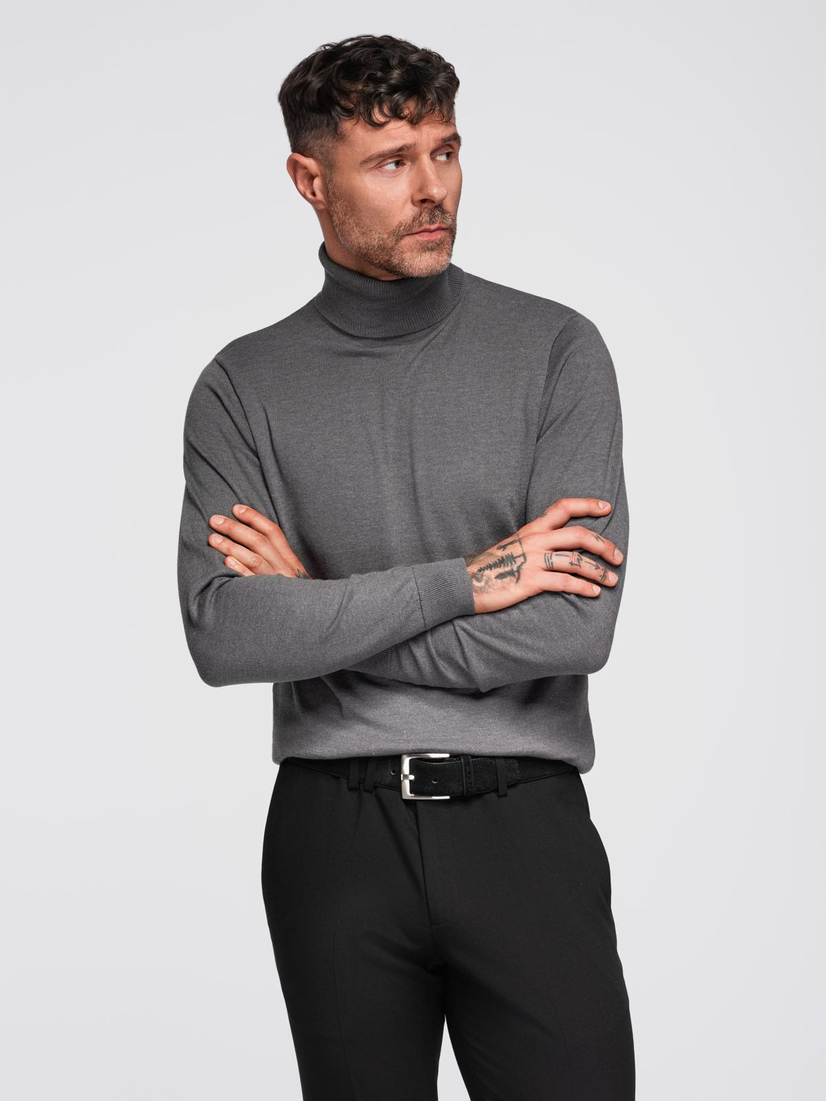 Meeste rullkaelusega kampsun Ombre Clothing - Image 9