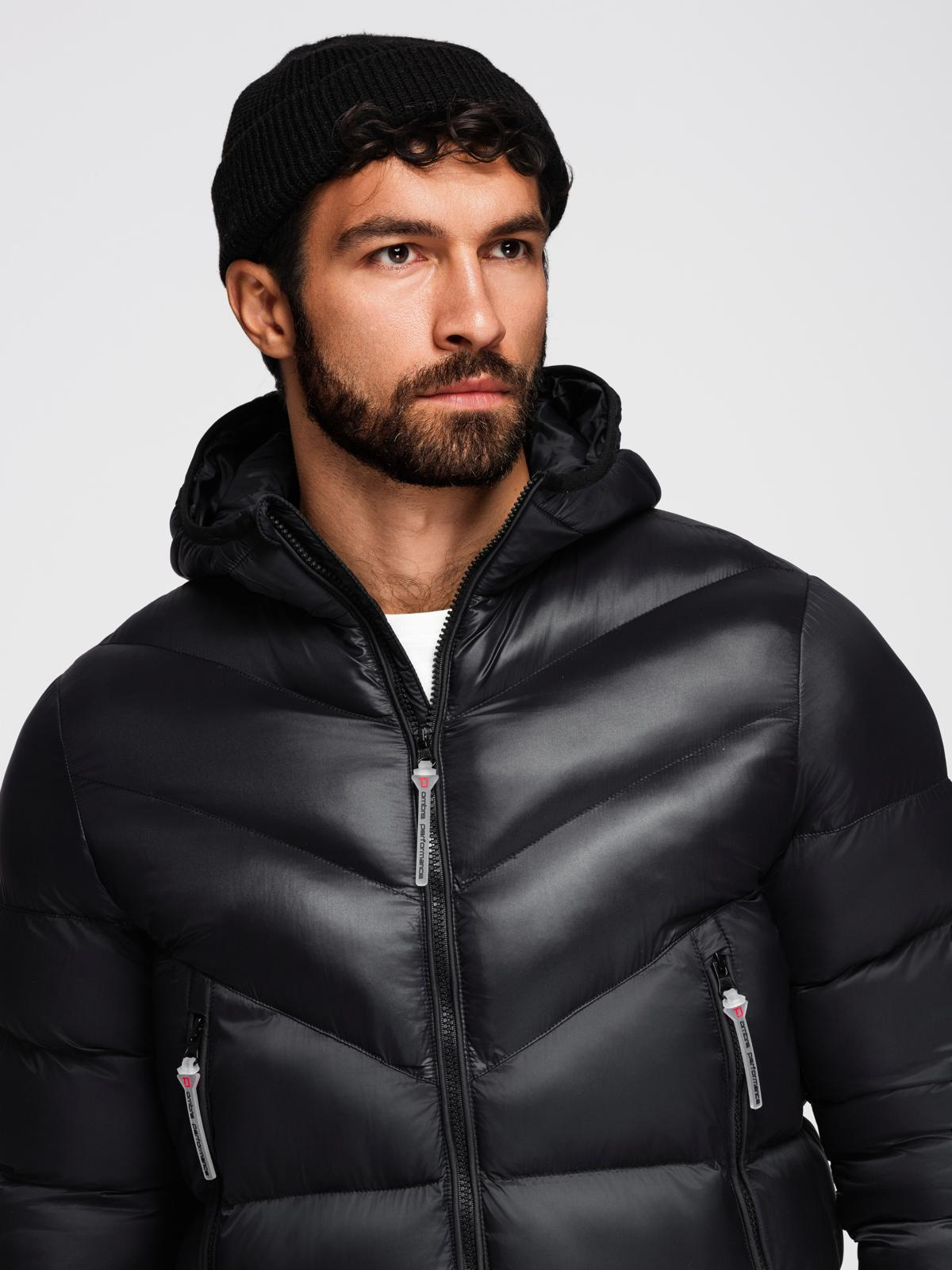 Meeste kapuutsiga tepitud pikem jope Ombre Clothing - Image 28