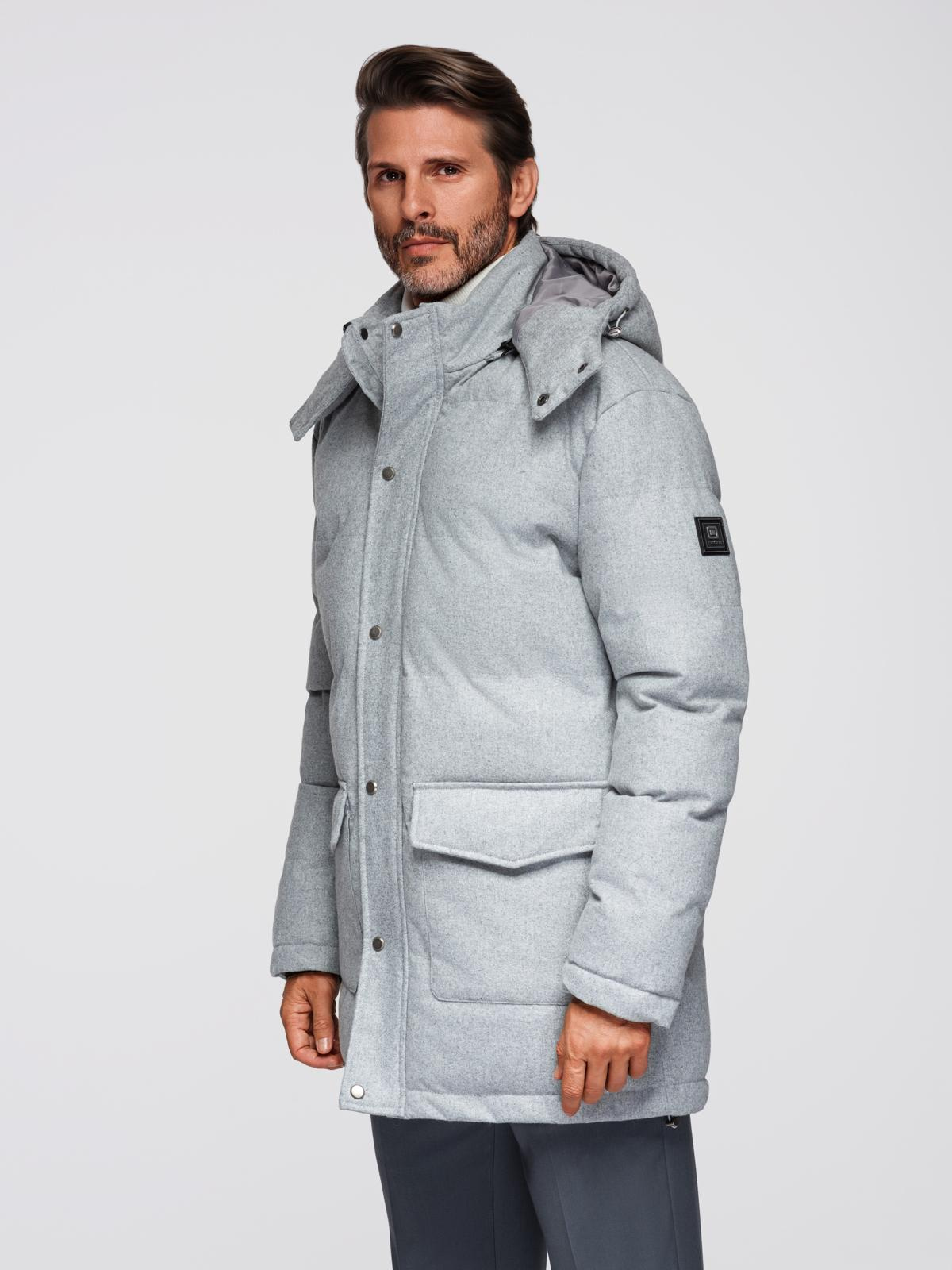 Ombre kapuutsiga meeste talvejope - Image 20