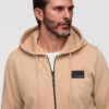 Meeste tõmblukuga kapuutsiga dressipluus Ombre Clothing - Thumbnail Image 12