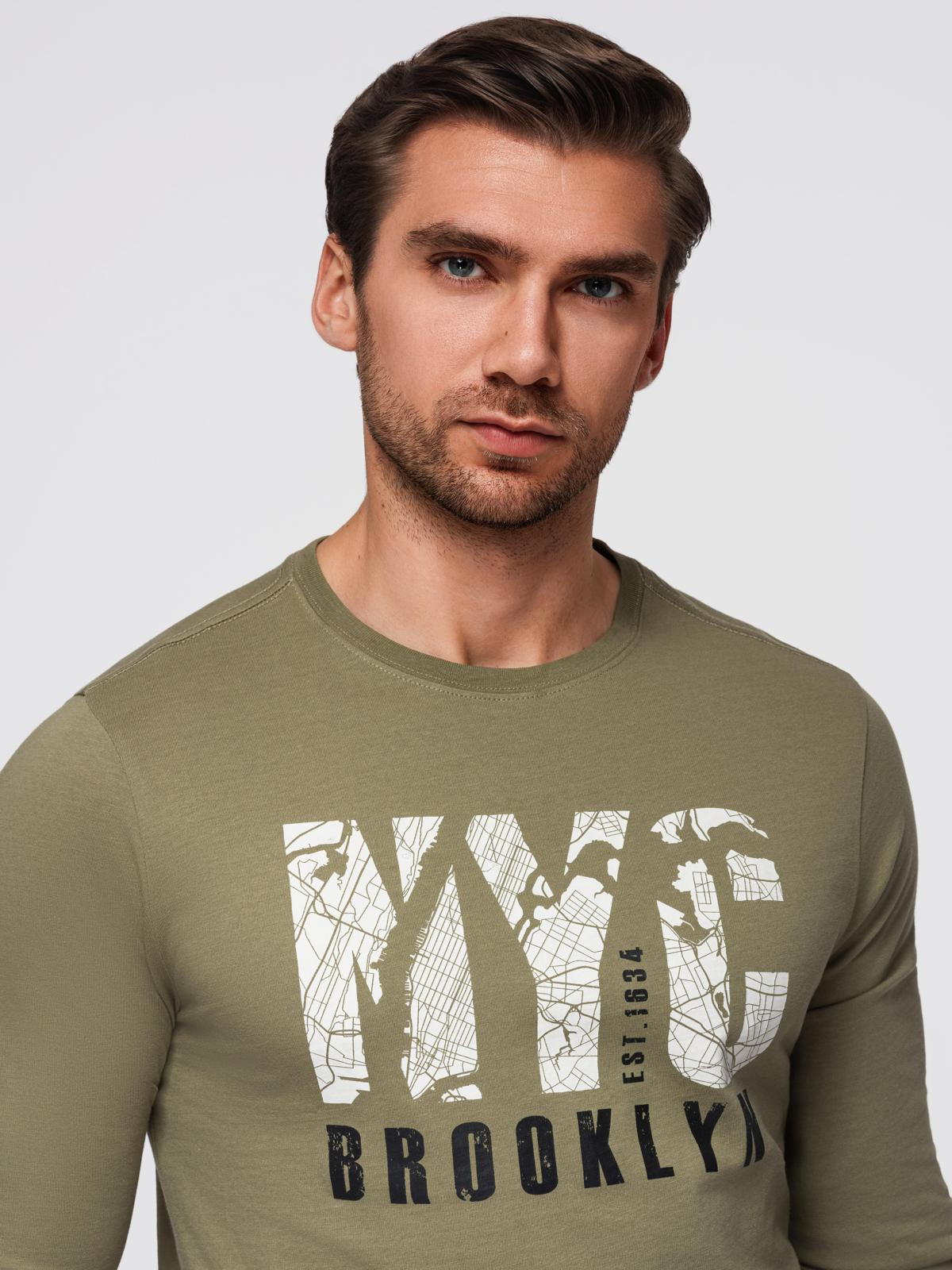 Ombre Clothing meeste pikkade käistega T-särk trükisega - Image 10