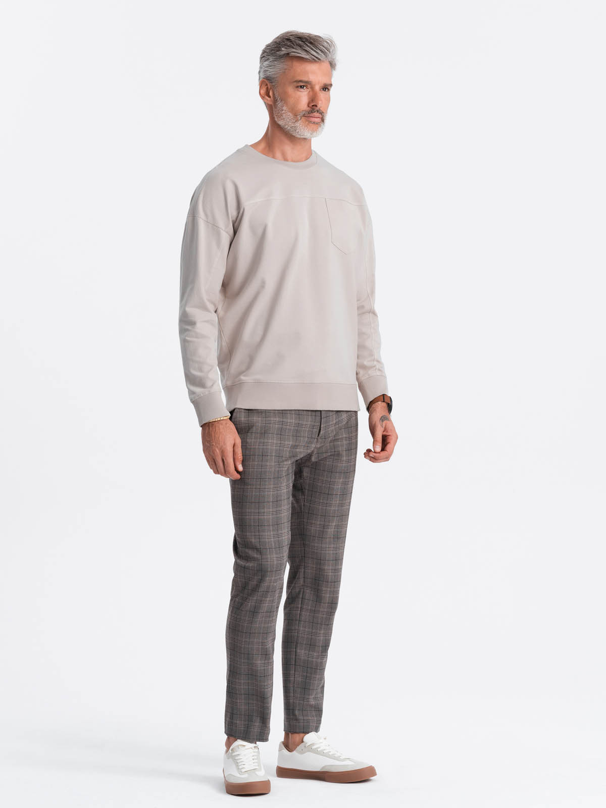 Meeste puuvillane dressipluus rinnataskuga Ombre Clothing - Image 3