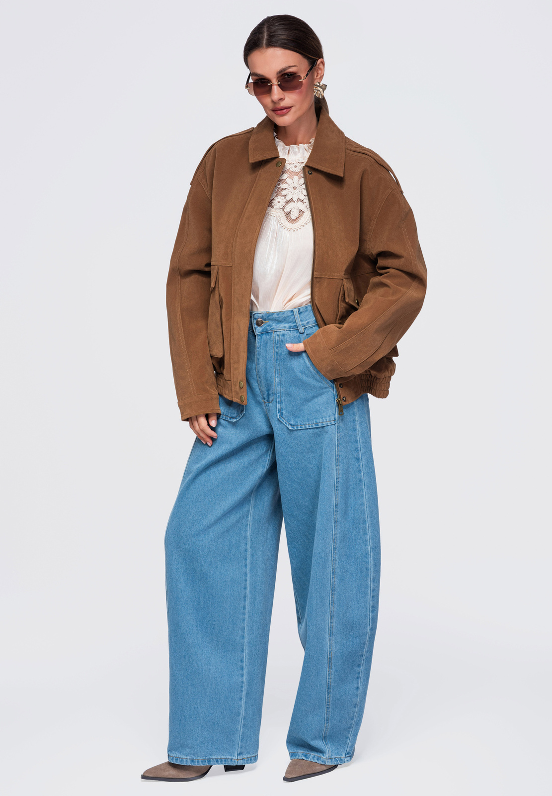 Lühike vaba lõikega naiste jakk Ombre Clothing - Image 7
