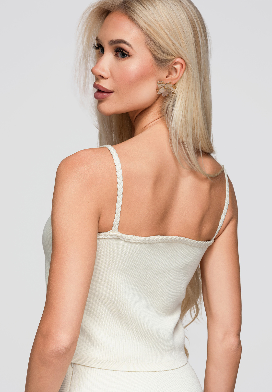 Naiste kootud topp dekoratiivsete nööpidega Ombre Clothing - Image 3