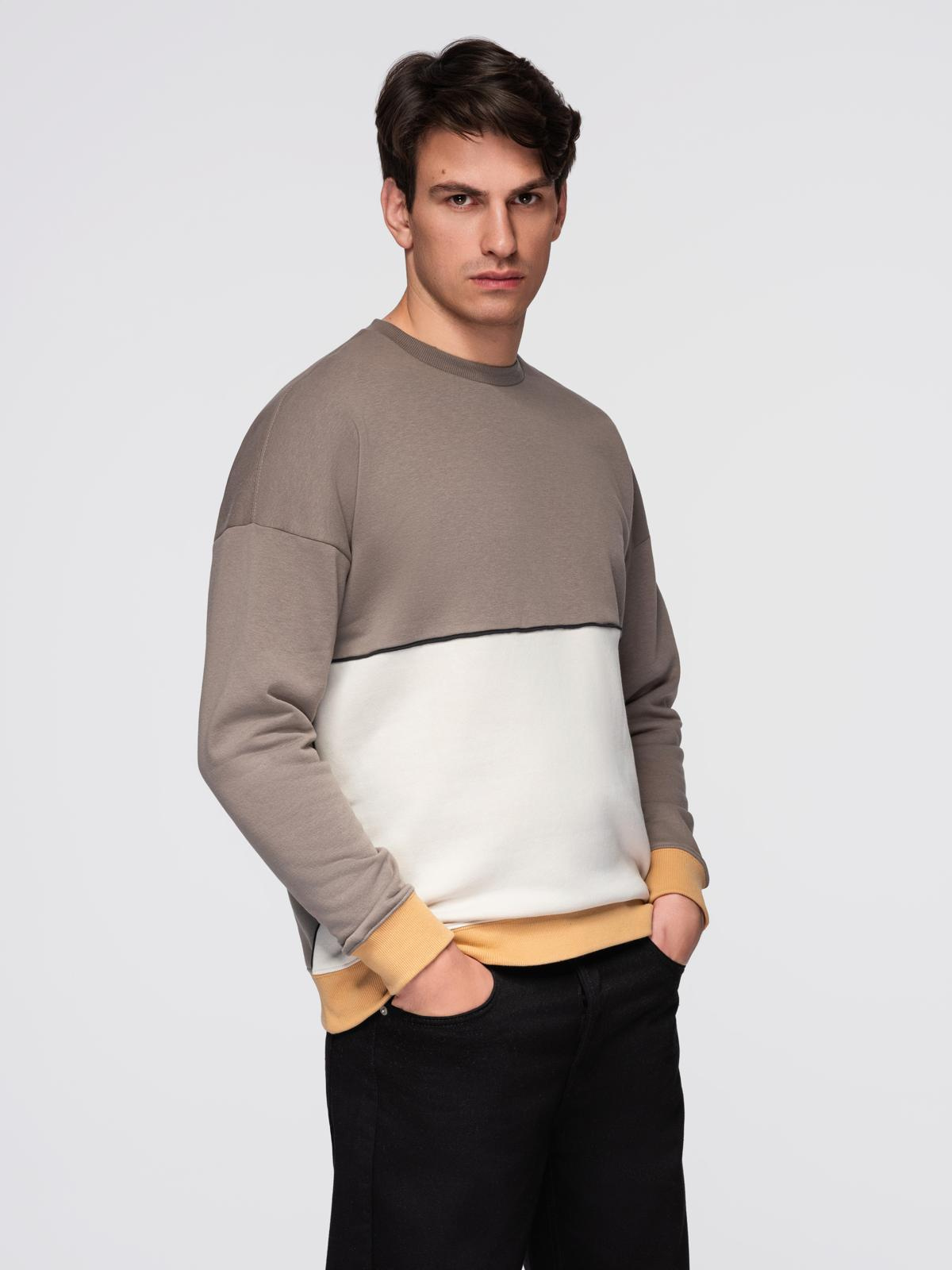 Meeste ülisuur kontrastse plokiga dressipluus Ombre Clothing - Image 11