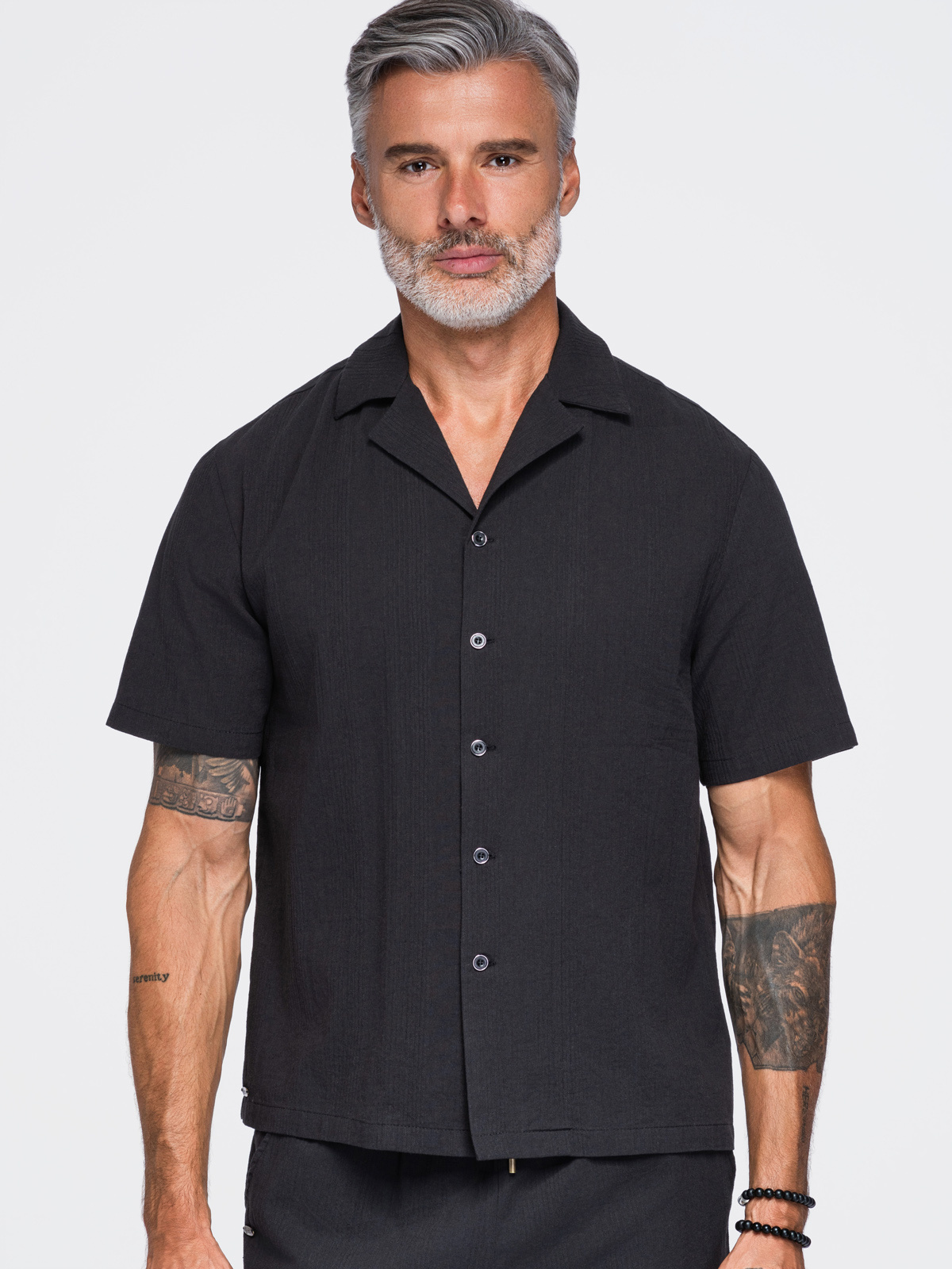 Meeste puuvillane lühikeste varrukatega särk Ombre Clothing - Image 13