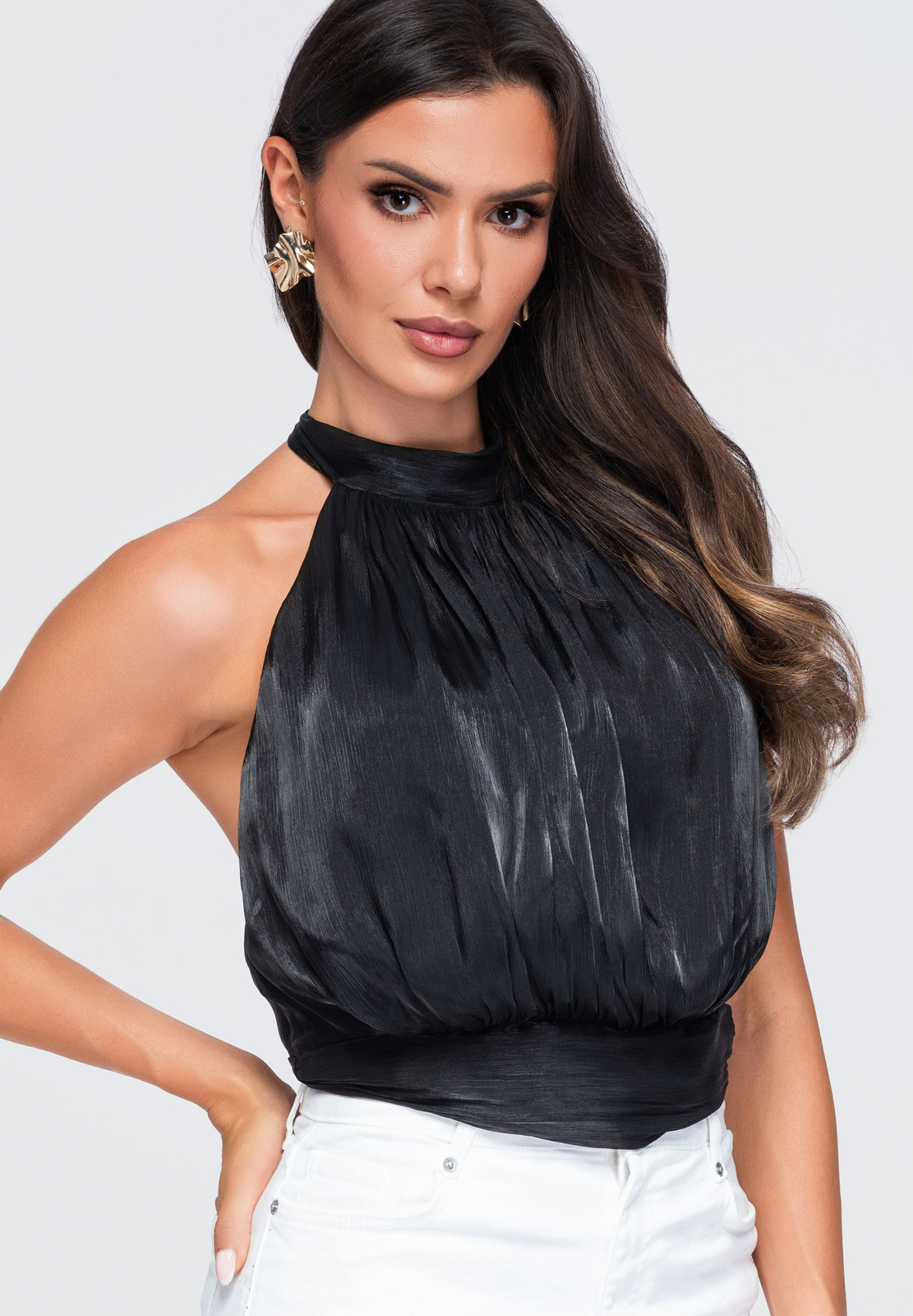 Ombre Clothing naiste halterkaelusega pluus - Image 4
