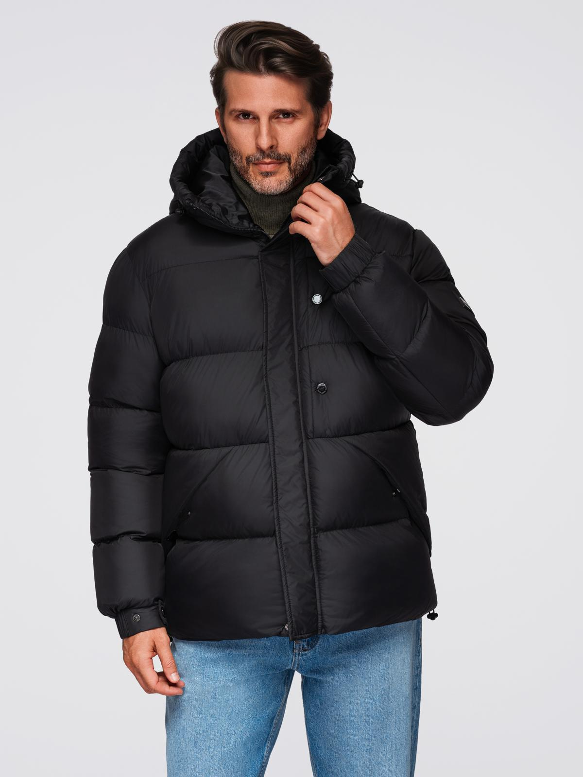 Ombre Clothing meeste tepitud kapuutsiga jope - Image 1