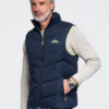Meeste tepitud vest püstkrae ja tõmblukuga taskutega Ombre Clothing - Thumbnail Image 25