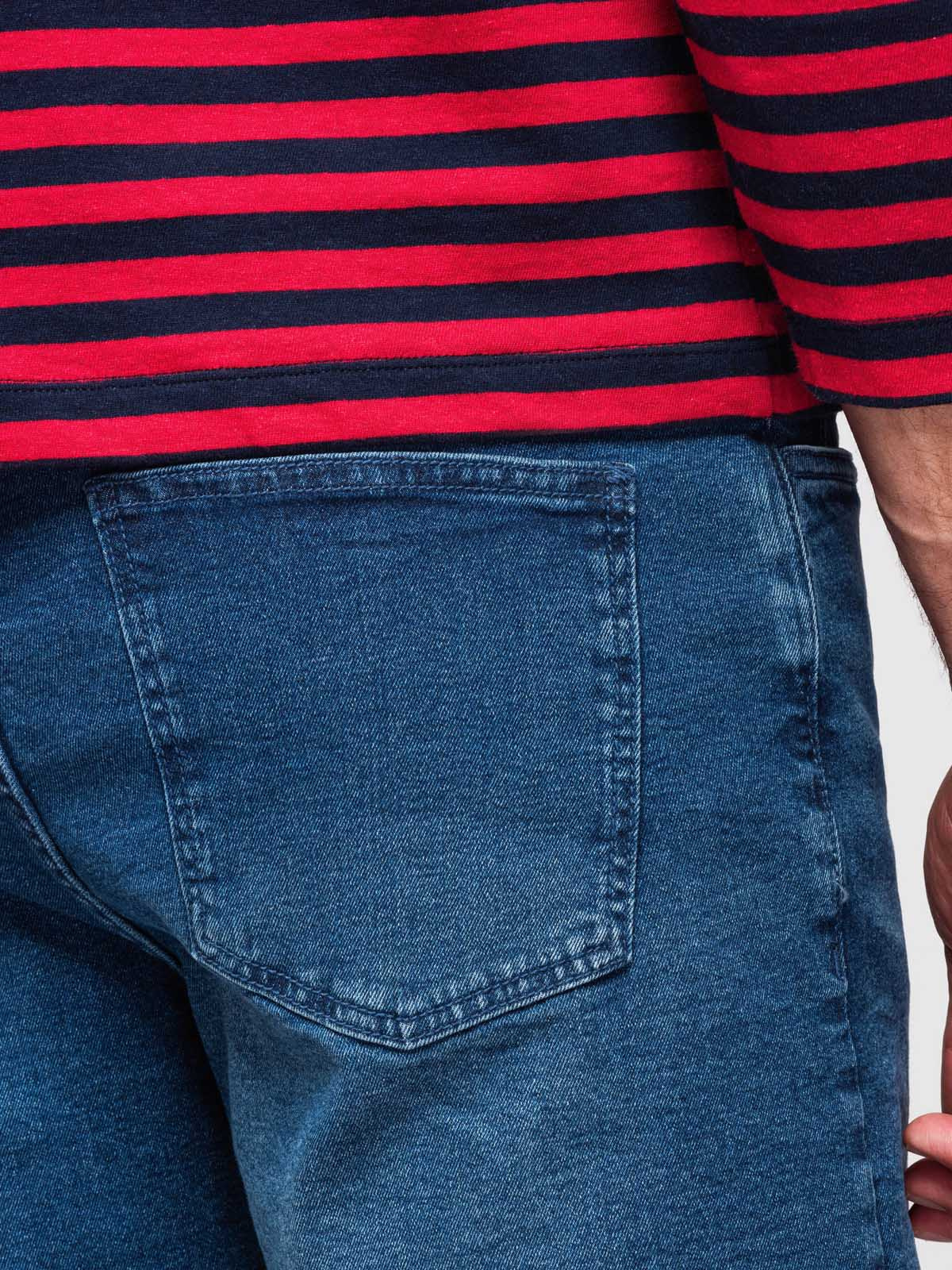 Ombre Clothing meeste teksalühikesed püksid nööriga vöökohaga - Image 14