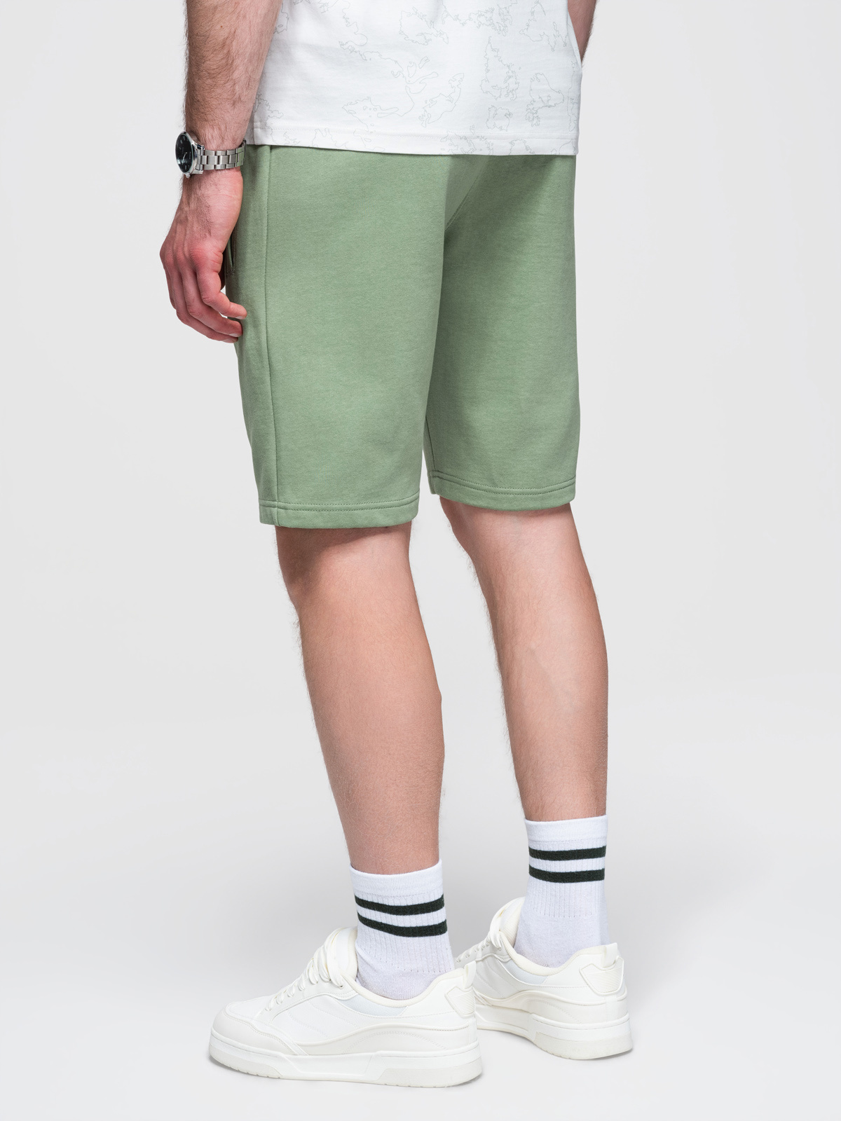 Ombre Clothing meeste kootud lühikesed püksid nööri ja taskutega - Image 17