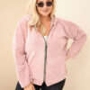 Naiste sametine lukuga kapuutsiga pusa Kesi Plus Size - Thumbnail Image 21
