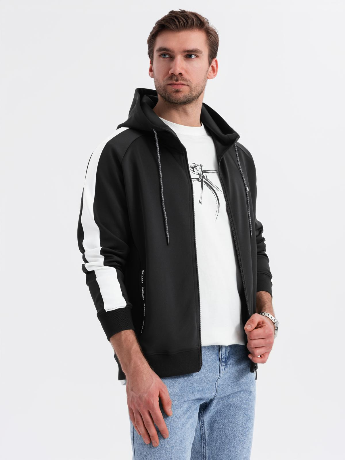 Ombre Clothing meeste lukuga pusa püstkrae ja triipudega - Image 32