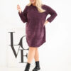 Kesi vabalt langev velvetist tuunika-kleit - Thumbnail Image 6