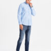 Meeste triibuline pikkade käistega triiksärk Ombre Clothing - Thumbnail Image 13