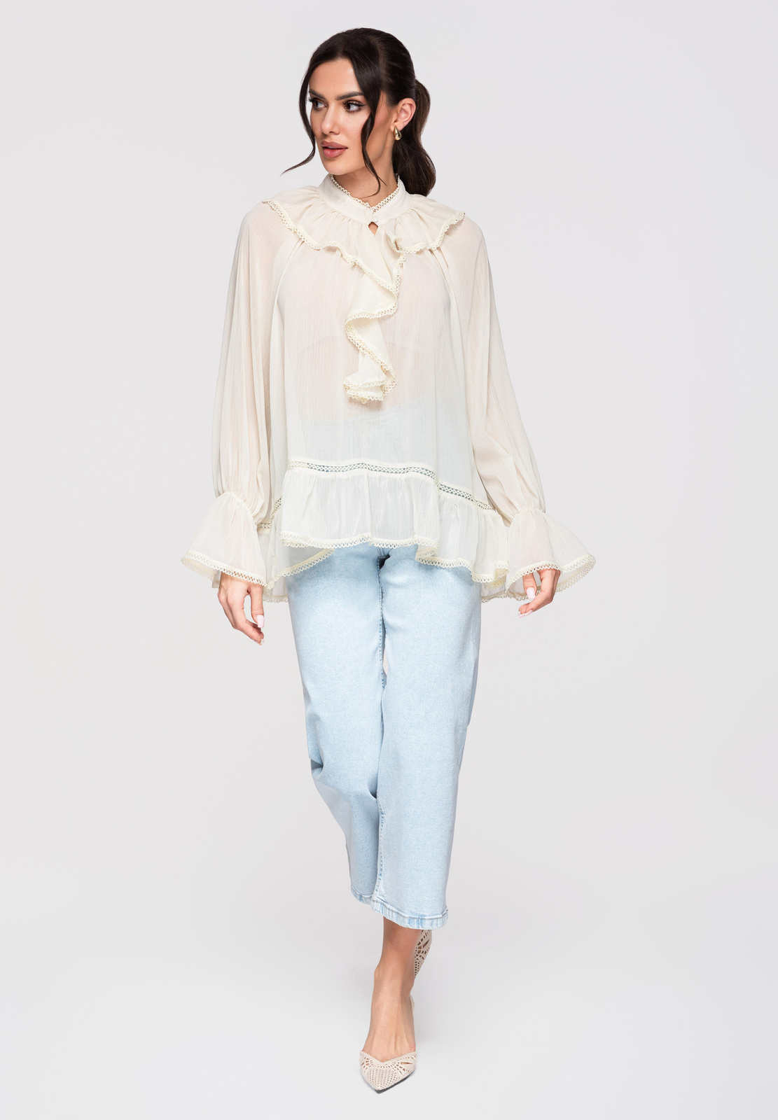 Larica volangidega peplum-pluus - Image 15