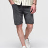 Ombre Clothing meeste teksalühikesed püksid nööriga vöökohaga - Thumbnail Image 23