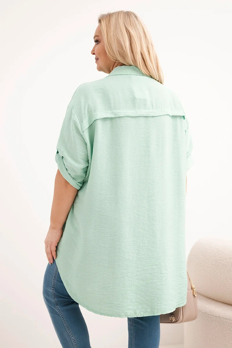 Naiste oversize-pluussärk pikendatud seljaosaga - Image 19