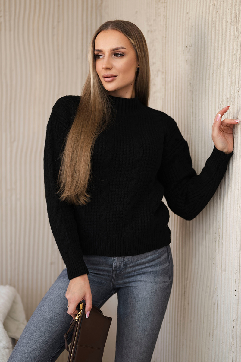 Kesi naiste kootud pullover-kampsun - Image 44