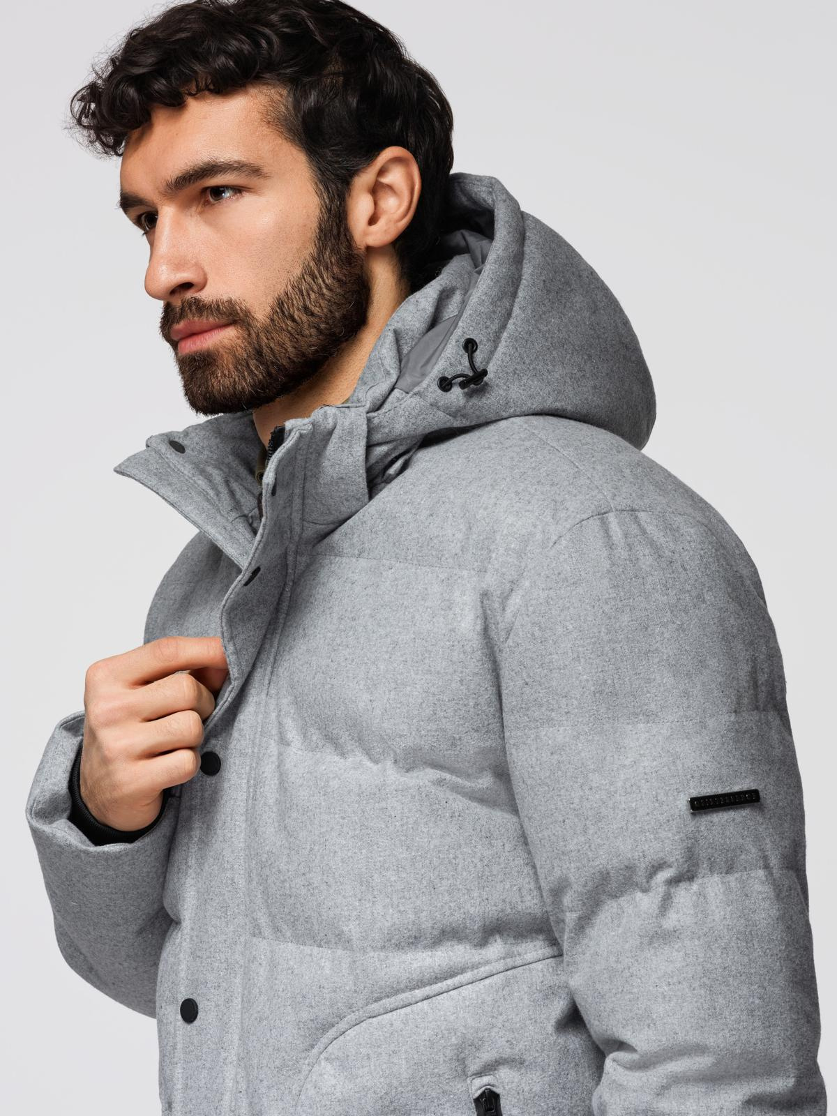 Meeste tepitud kapuutsiga jope Ombre Clothing - Image 2