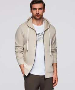 Ombre Clothing meeste lukuga kapuutsiga dressipluus