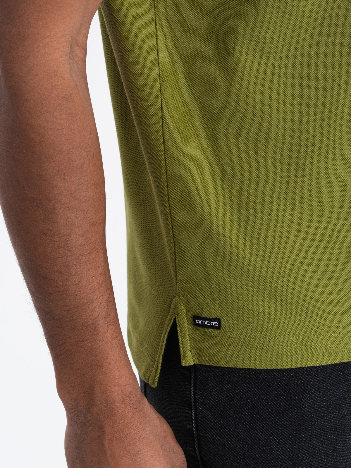 Meeste püstkrae ja nööpidega polosärk Ombre Clothing - Image 171