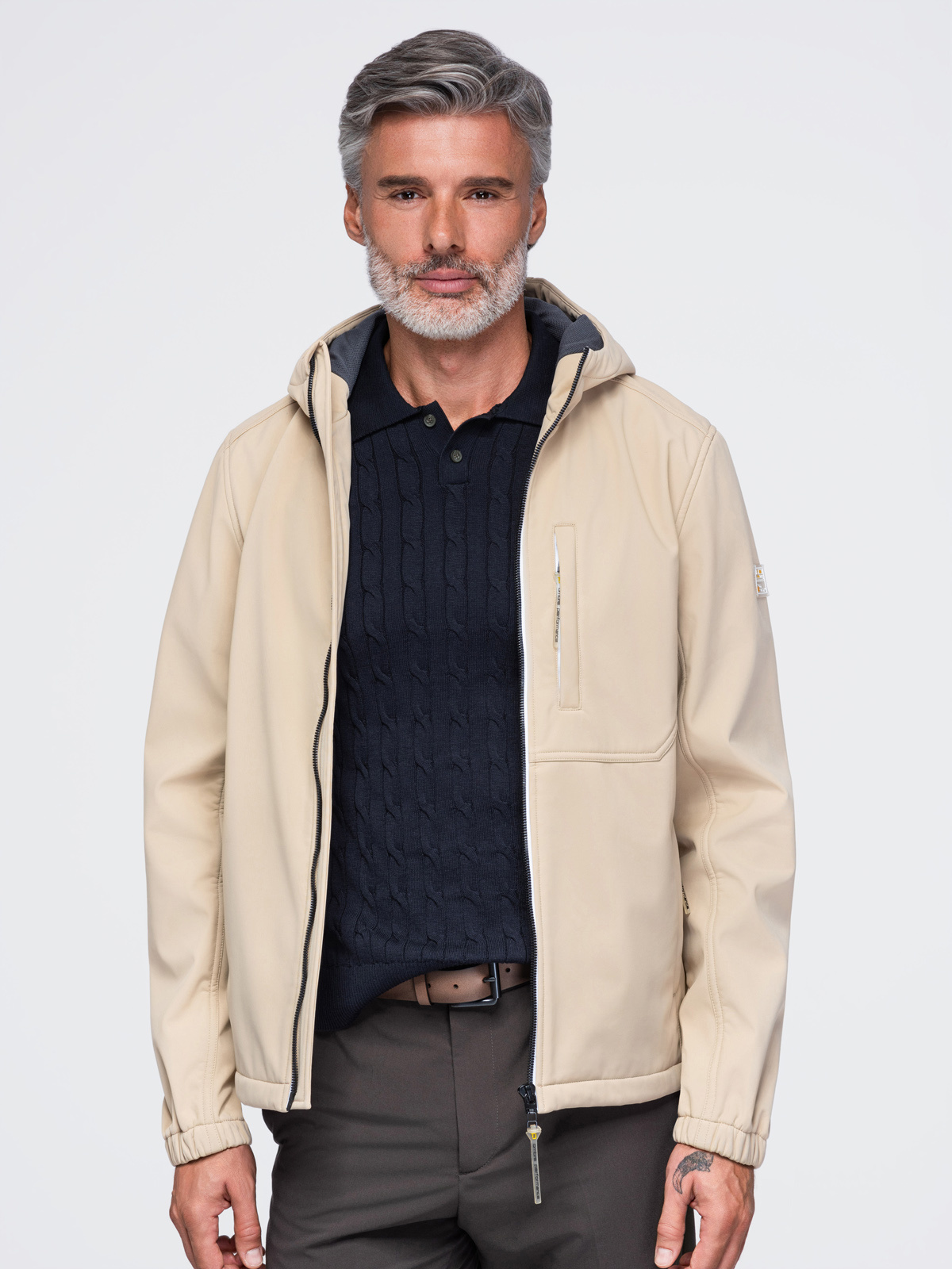 Meeste softshell-jakk Ombre kapuutsiga - Image 14