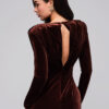 Naiste sametine midi-kleit Larica - Thumbnail Image 13