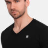 Meeste pikkade varrukatega V-kaelusega särk Ombre Clothing - Thumbnail Image 21