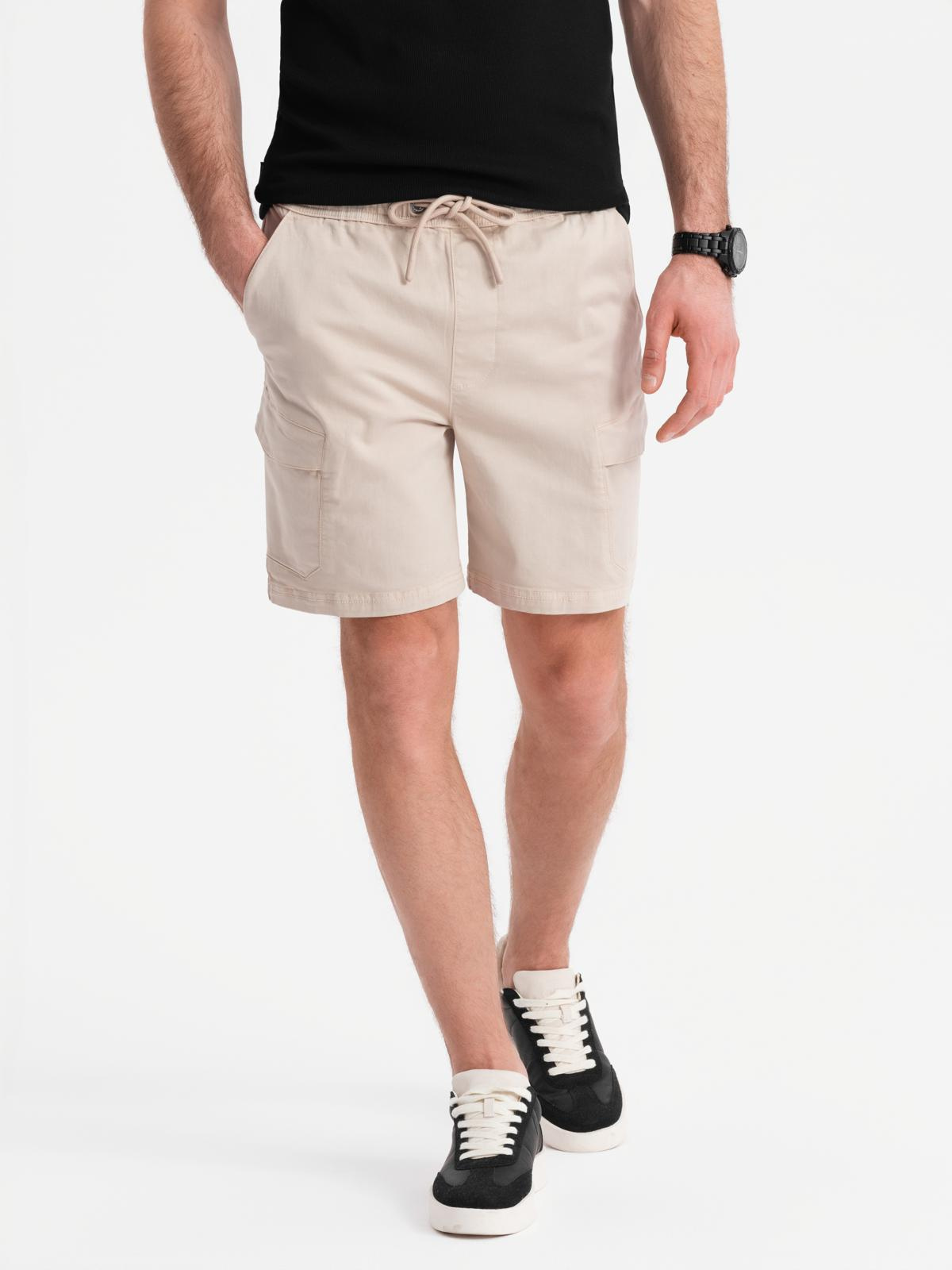 Ombre Clothing meeste lühikesed püksid nöörvööga - Image 3