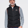 Meeste tepitud vest püstkrae ja tõmblukuga taskutega Ombre Clothing - Thumbnail Image 11