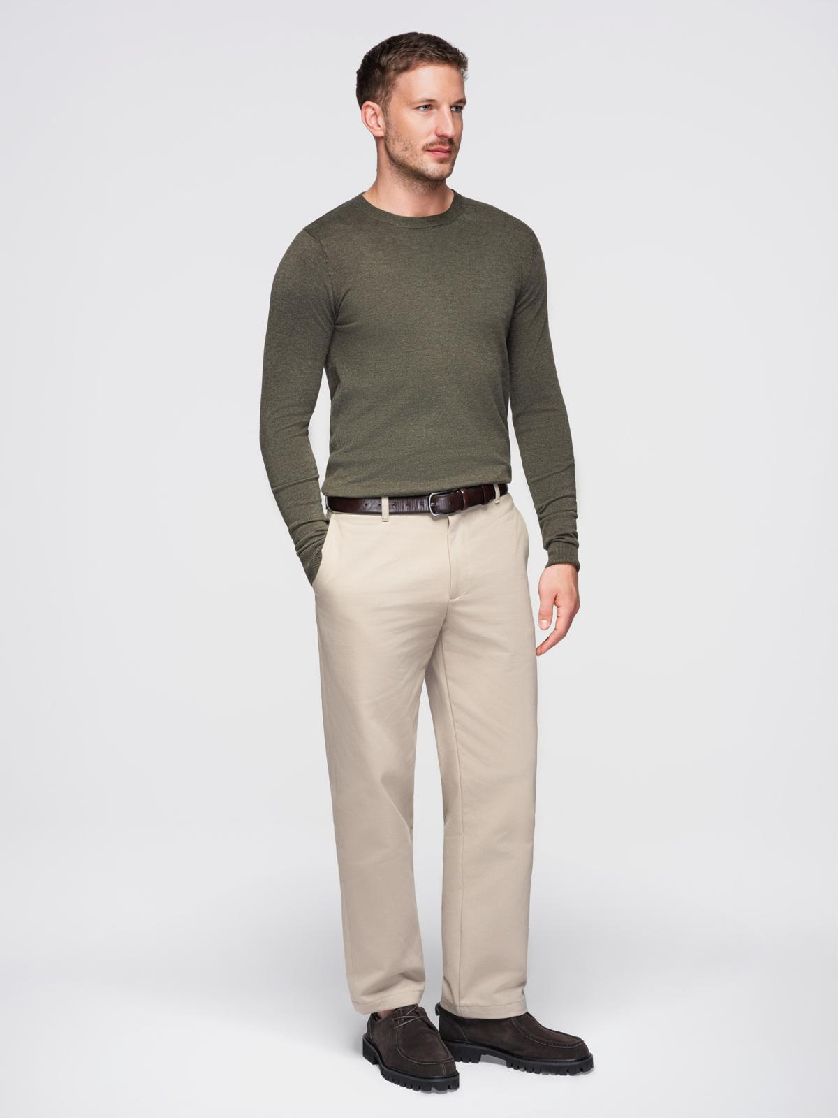 Ombre Clothing klassikaline ümara kaelusega meeste kampsun - Image 74