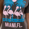 Naiste puuvillane T-särk trükiga Miami - Thumbnail Image 4