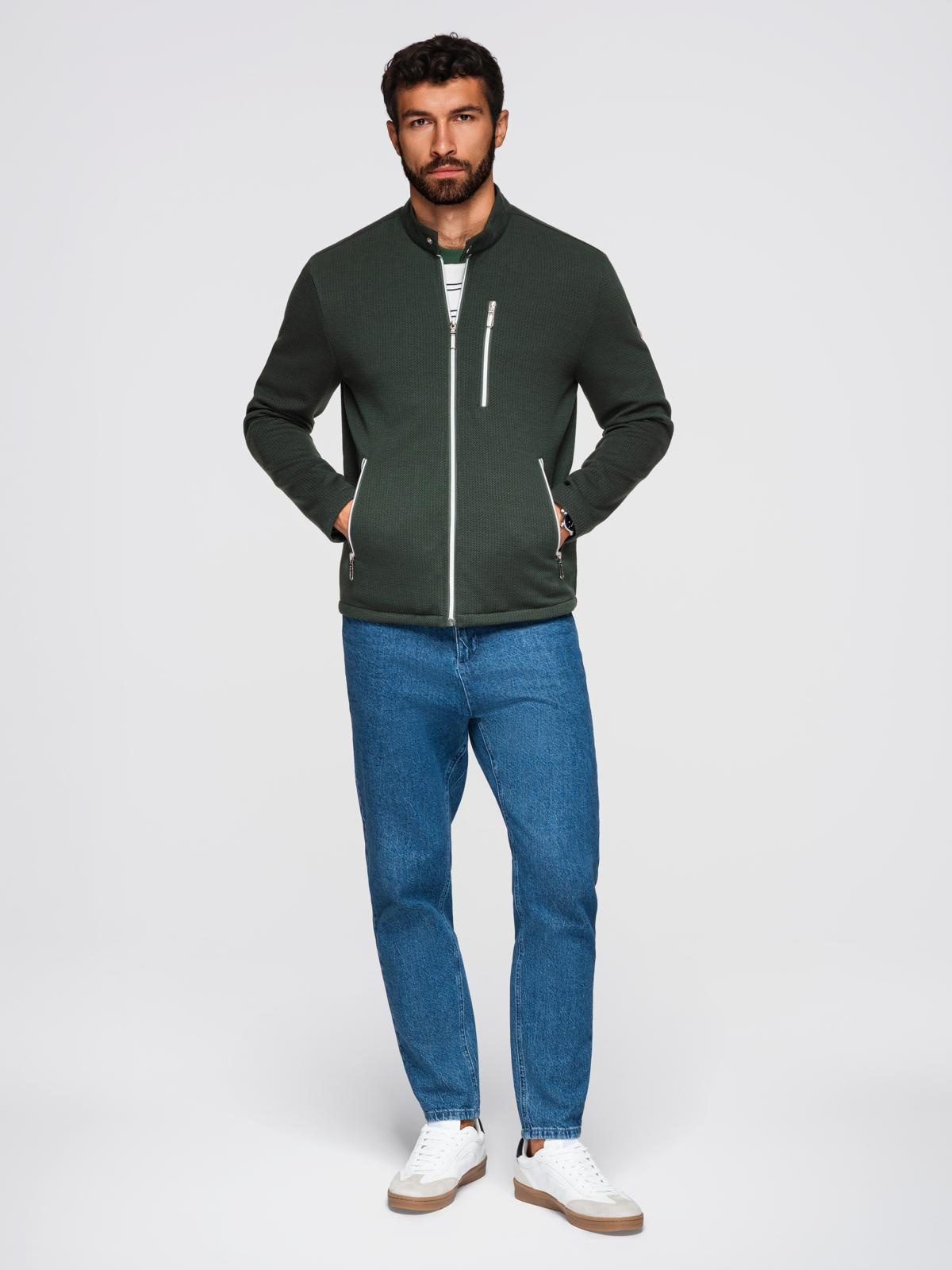 Meeste tõmblukuga püstkraega jakk Ombre Clothing - Image 25