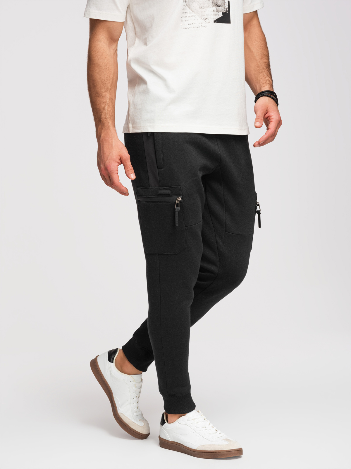 Meeste dressipüksid lukuga taskutega Ombre Clothing - Image 1