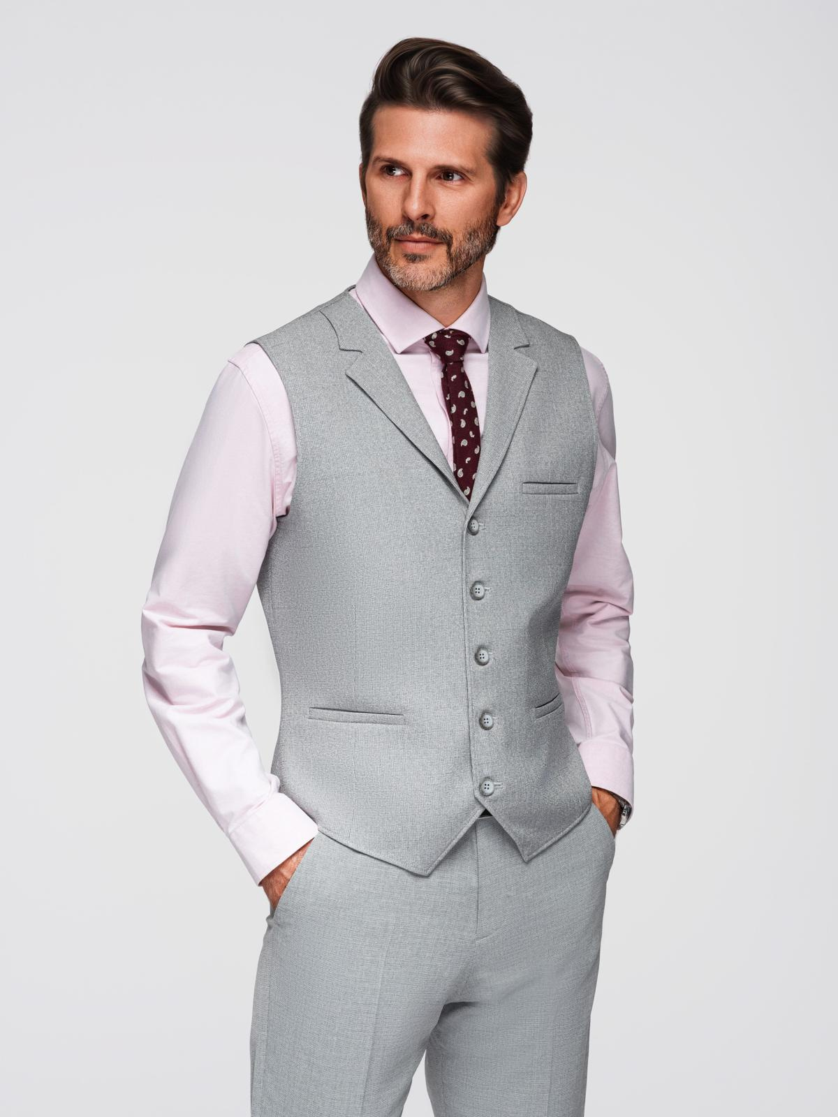 Ombre Clothing meeste reväärkraega ülikonnavest - Image 3