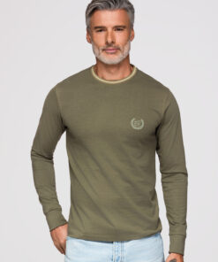 Ombre Clothing meeste pika varrukaga puuvillane särk