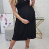 Kesi laieneva lõikega rasedakleit laiade paeltega - Thumbnail Image 6