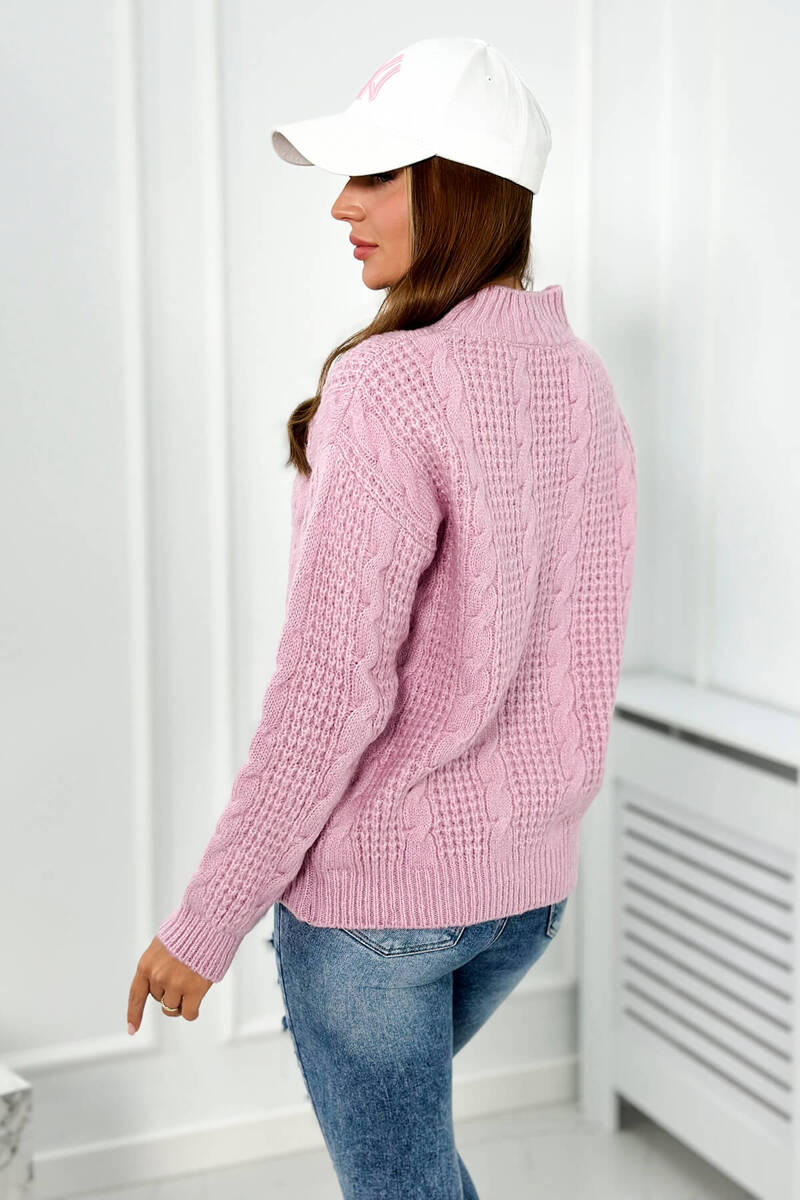 Kesi naiste kootud pullover-kampsun - Image 33