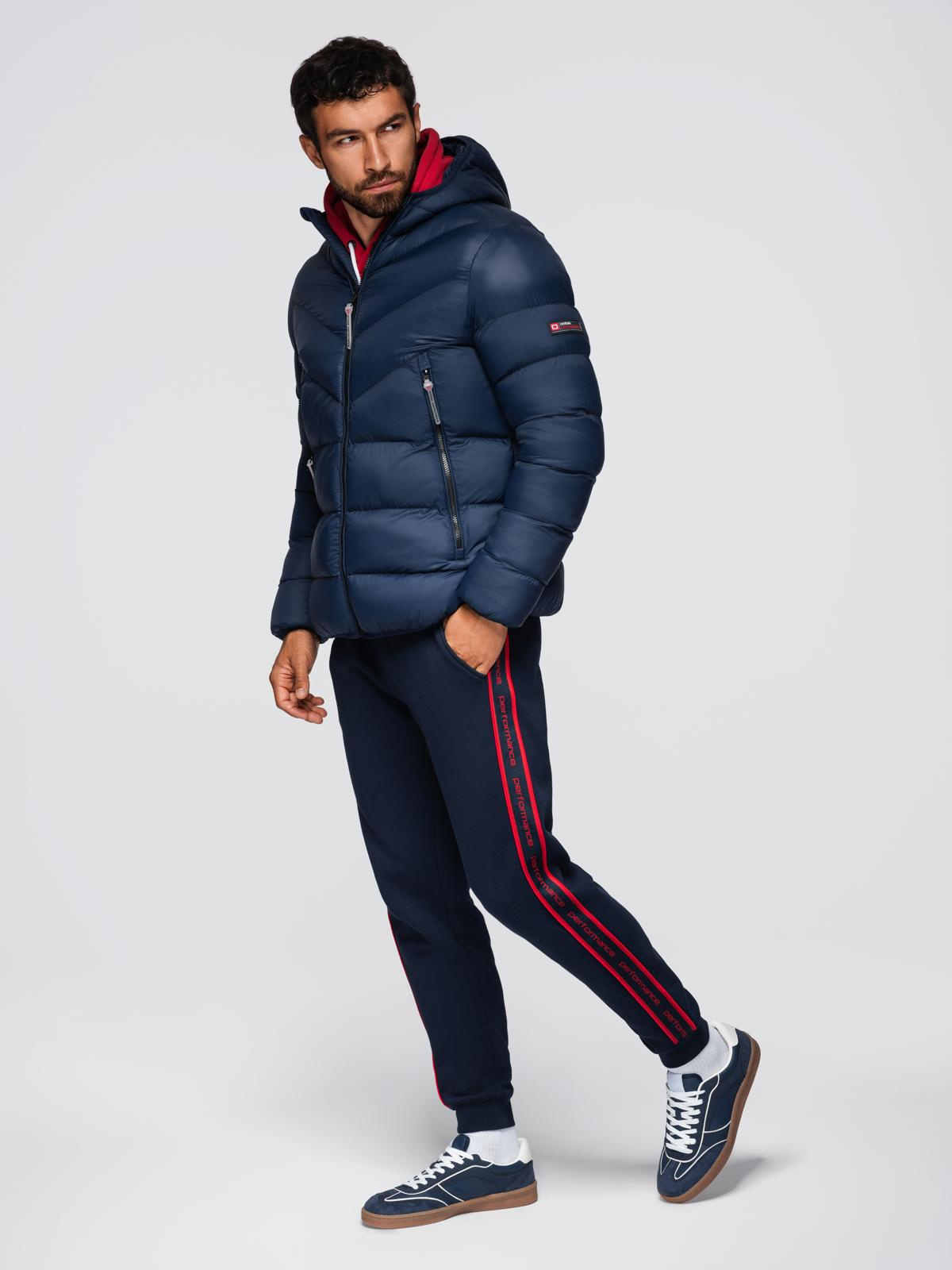 Meeste kapuutsiga tepitud pikem jope Ombre Clothing - Image 40