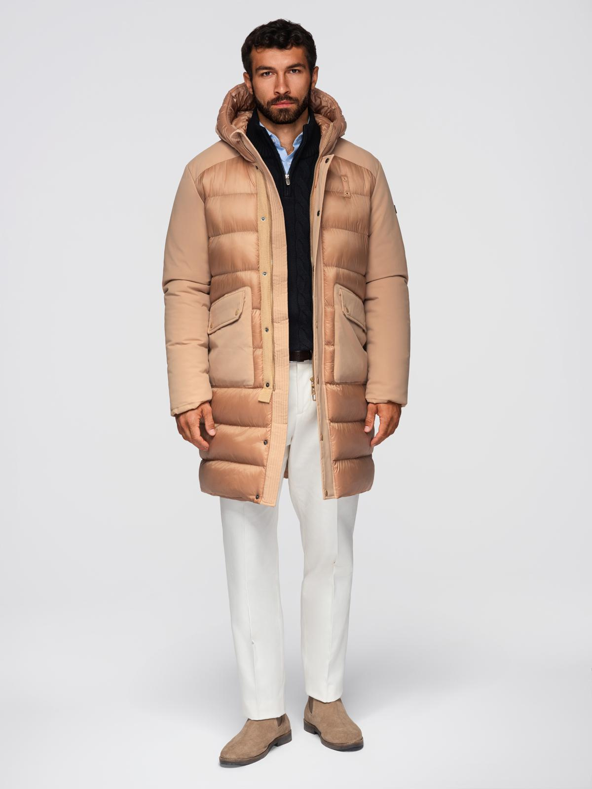 Meeste kapuutsiga tepitud pikem jope Ombre Clothing - Image 16