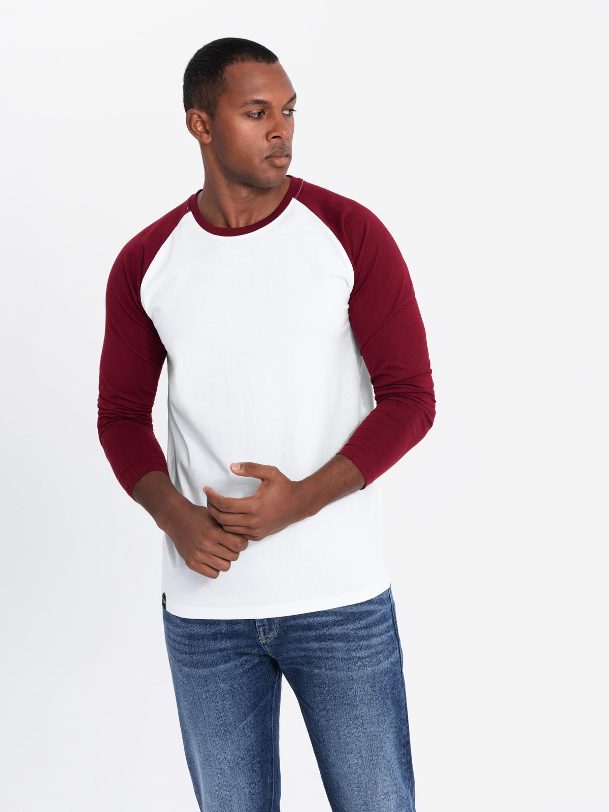 Meeste pikkade raglaanvarrukatega T-särk Ombre Clothing - Image 8