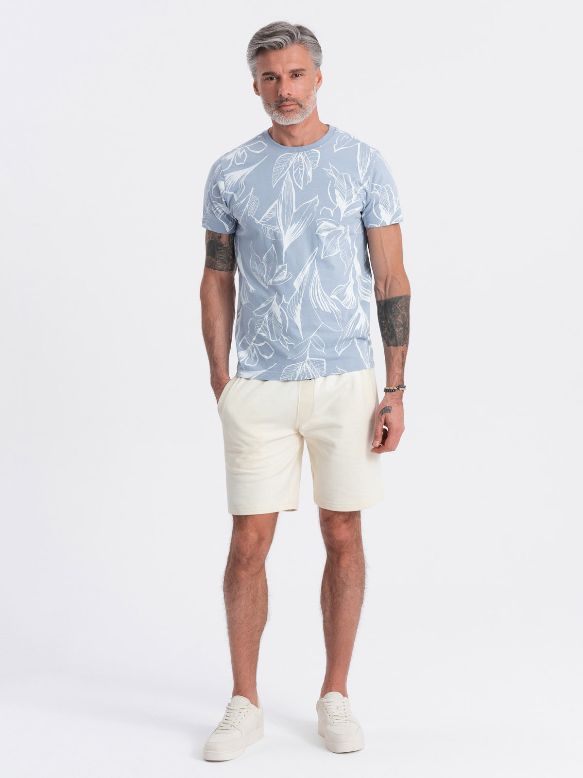 Ombre Clothing meeste kootud lühikesed püksid nööri ja taskutega - Image 31