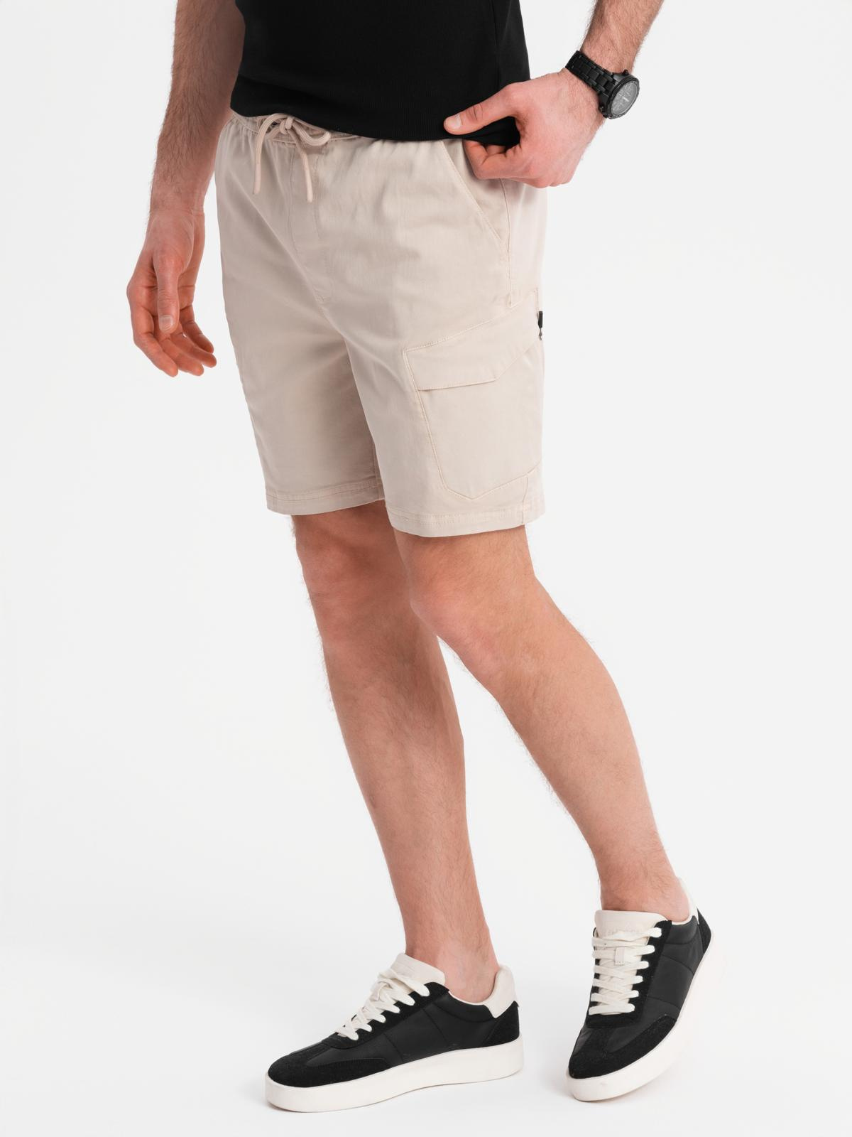 Ombre Clothing meeste lühikesed püksid nöörvööga - Image 5