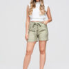 Ombre Clothing naiste lühikesed püksid seotava vööga - Thumbnail Image 9