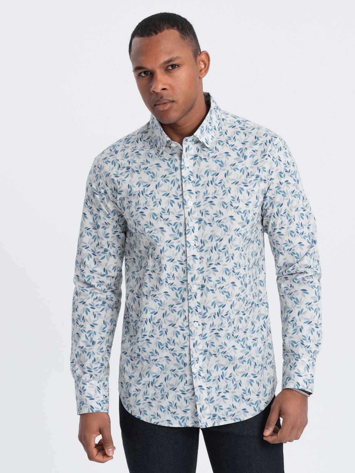 Meeste puuvillane triiksärk Slim Fit - Image 3