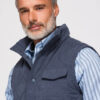 Meeste tepitud vest püstkrae ja tõmblukuga taskutega Ombre Clothing - Thumbnail Image 40