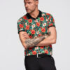 Meeste lillemustriga polosärk Ombre Clothing - Thumbnail Image 10