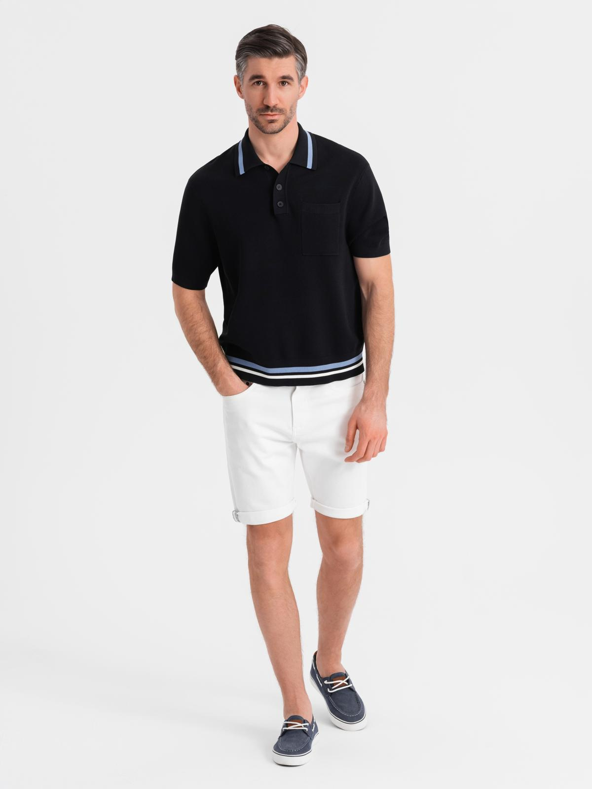 Ombre Clothing meeste lühikesed teksapüksid - Image 1