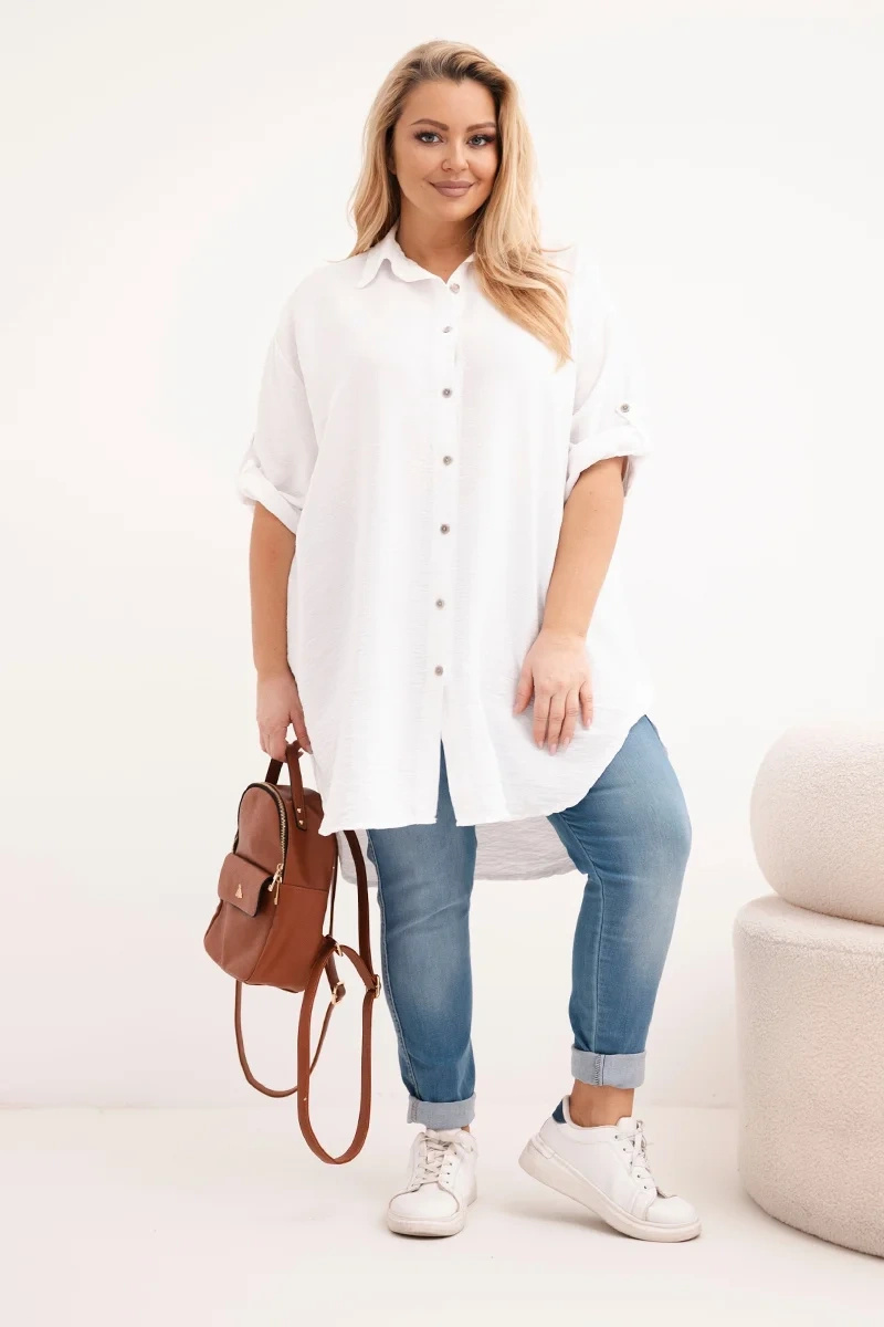 Naiste oversize-pluussärk pikendatud seljaosaga - Image 62